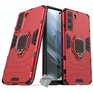 HTDMOBILES Housse etui coque rigide anti choc pour Samsung Galaxy S21 FE 5G + fil... pas cher