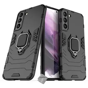 Housse etui coque rigide anti choc pour Samsung Galaxy S22 Plus 5G + verre trempe - NOIR - htdmobiles pas cher