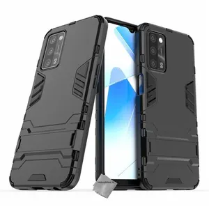Housse etui coque rigide anti choc pour Oppo A16 / A16s + verre trempe - NOIR - htdmobiles pas cher