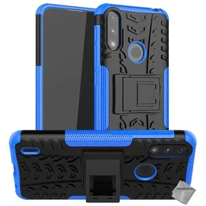 Housse etui coque rigide anti choc pour Motorola Moto E7i Power + verr...