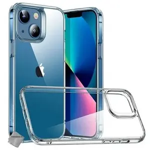 Housse etui coque silicone gel Apple iPhone 13 Mini + verre trempe - TRANSPARENT TPU - htdmobiles pas cher