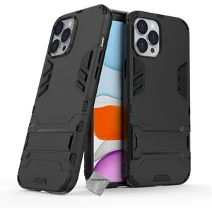 Housse etui coque rigide anti choc pour Apple iPhone 12 Pro Max + film ecran - NOIR - htdmobiles pas cher
