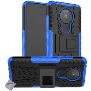 Comparateur de prix : Housse etui coque rigide anti choc pour Nokia 5.3 + film ecran - BLEU - htdmobiles