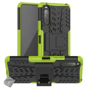 Housse etui coque rigide anti choc pour Sony Xperia 10 II + film ecran - VERT - htdmobiles