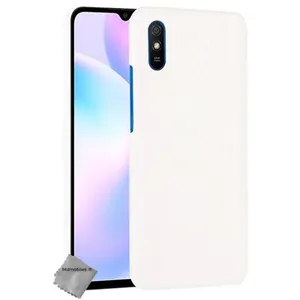 Housse etui coque rigide simili cuir crocodile pour Xiaomi Redmi 9A + verre trempe - BLANC - htdmobiles pas cher