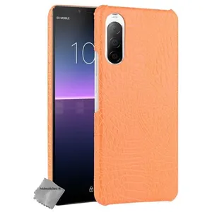 HTDMOBILES Housse etui coque rigide simili cuir crocodile pour Sony Xperia 10 II ... pas cher
