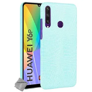Comparateur de prix : Housse etui coque rigide simili cuir crocodile pour Huawei Y6p + film ...