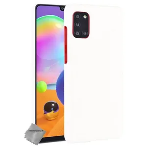 Housse etui coque rigide simili cuir crocodile pour Samsung Galaxy A31 + film ecran - BLANC - htdmobiles pas cher