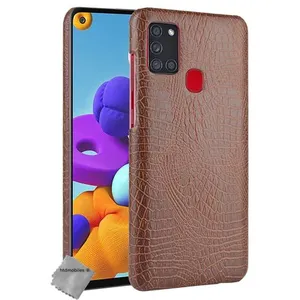 Comparateur de prix : Housse etui coque rigide simili cuir crocodile pour Samsung Galaxy A21...
