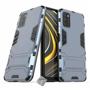 Housse etui coque rigide anti choc pour Xiaomi Redmi 9T + verre trempe - BLEU FONCE - htdmobiles pas cher
