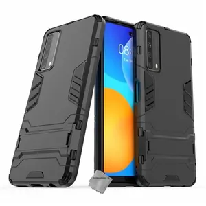 HTDMOBILES Coque rigide anti choc pour Huawei P Smart (2021) + film ecran - NOIR pas cher