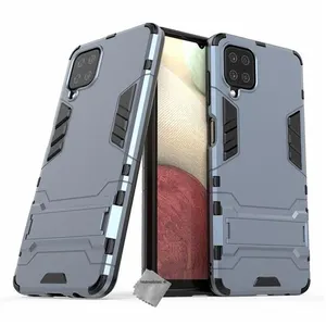 Comparateur de prix : HTDMOBILES Coque rigide anti choc pour Samsung Galaxy A12 / M12 + film ecran - BLEU FONCE