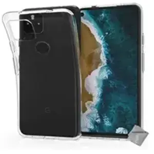 HTDMOBILES Housse etui coque silicone gel fine Google Pixel 4a 5G + film ecran -T... pas cher