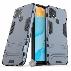 Comparateur de prix : HTDMOBILES Coque rigide anti choc pour Oppo A15 + film ecran - BLEU FONCE