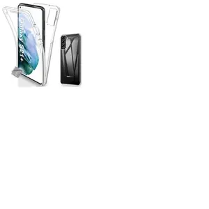 Housse etui coque gel 360 integrale Samsung Galaxy S21 Plus 5G + verre trempe - TRANSPARENT - htdmobiles pas cher