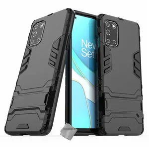 HTDMOBILES Coque rigide anti choc pour OnePlus 8T + film ecran - NOIR pas cher
