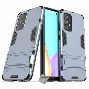Housse etui coque rigide anti choc pour Samsung Galaxy A52s 5G + verre trempe - BLEU FONCE - htdmobiles pas cher