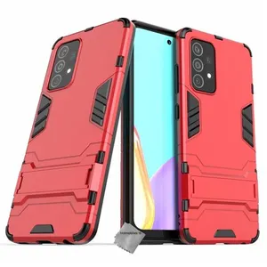Housse etui coque rigide anti choc pour Samsung Galaxy A52s 5G + film ecran - ROUGE - htdmobiles pas cher