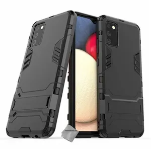 Housse etui coque rigide anti choc pour Samsung Galaxy A02s + verre trempe - NOIR - htdmobiles pas cher