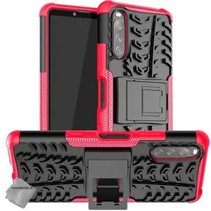 HTDMOBILES Coque rigide anti choc pour Sony Xperia 10 III + film ecran - ROSE pas cher