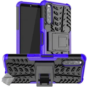 HTDMOBILES Coque rigide anti choc pour Sony Xperia 10 III + film ecran - MAUVE