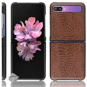 HTDMOBILES Housse etui coque rigide simili cuir crocodile pour Samsung Galaxy Z F... pas cher