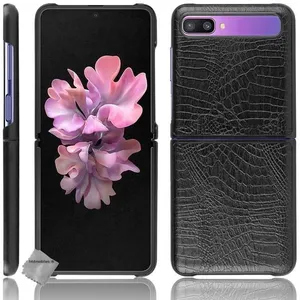 Comparateur de prix : Housse etui coque rigide simili cuir crocodile pour Samsung Galaxy Z F...