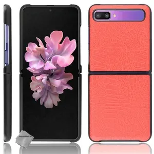 HTDMOBILES Housse etui coque rigide simili cuir crocodile pour Samsung Galaxy Z F... pas cher