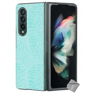 Housse etui coque rigide simili cuir crocodile pour Samsung Galaxy Z F...