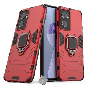 Housse etui coque rigide anti choc pour OnePlus Nord CE 2 5G + verre trempe - ROUGE - htdmobiles pas cher