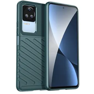 Coque pour Xiaomi Poco F4 5G - housse etui silicone gel thunder + film ecran - VERT - htdmobiles pas cher