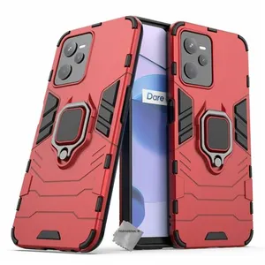 Housse etui coque rigide anti choc pour Realme C35 / Narzo 50A Prime + film ecran - ROUGE - htdmobiles pas cher