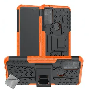 HTDMOBILES Coque rigide anti choc pour Motorola Moto G50 + film ecran - ORANGE pas cher