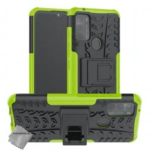 HTDMOBILES Coque rigide anti choc pour Motorola Moto G50 + film ecran - VERT pas cher