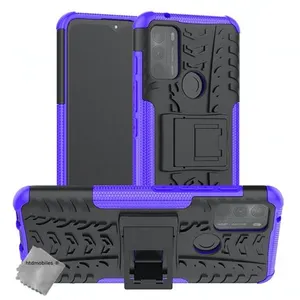 Housse etui coque rigide anti choc pour Motorola Moto G50 + film ecran - MAUVE - htdmobiles pas cher