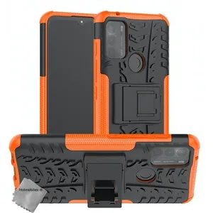 Housse etui coque rigide anti choc pour Motorola Moto G50 + verre trempe - ORANGE - htdmobiles