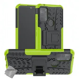 HTDMOBILES Coque rigide anti choc pour Motorola Moto G50 + verre trempe - VERT pas cher