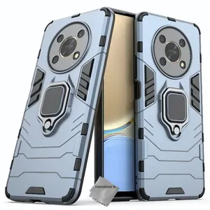 Housse etui coque rigide anti choc pour Huawei Honor Magic4 Lite 4G / 5G + film ecran - BLEU FONCE - htdmobiles pas cher
