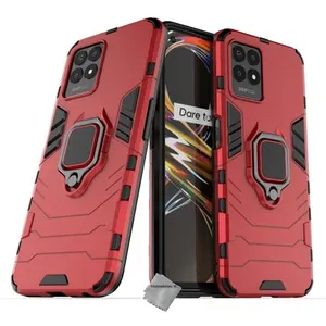 Comparateur de prix : Housse etui coque rigide anti choc pour Realme 8i / Narzo 50 4G + film...