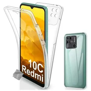 HTDMOBILES Coque pour Xiaomi Redmi 10C - housse etui silicone gel 360 integrale +... pas cher