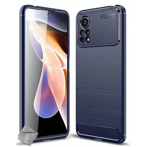 HTDMOBILES Coque pour Xiaomi Poco X4 Pro 5G - housse etui silicone gel carbone + ... pas cher