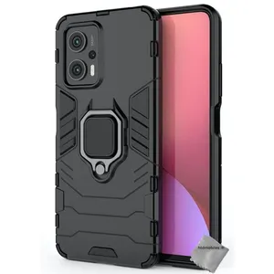 Comparateur de prix : Coque pour Xiaomi Poco X4 GT 5G - housse etui rigide anti choc + verre trempe - NOIR - htdmobiles