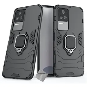 Comparateur de prix : Coque pour Xiaomi Poco F4 5G - housse etui rigide anti choc + film ecran - NOIR - htdmobiles