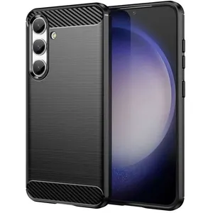 HTDMOBILES Coque pour Samsung Galaxy S24 5G - housse etui silicone gel carbone + ... pas cher