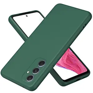 HTDMOBILES Coque pour Samsung Galaxy A55 5G - housse etui silicone gel fine + film ecran - VERT pas cher