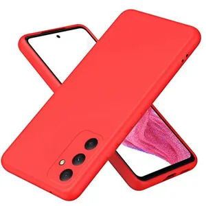 Coque pour Samsung Galaxy A35 5G - housse etui silicone gel fine + verre trempe - ROUGE - htdmobiles pas cher
