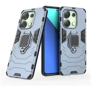 HTDMOBILES Coque pour Xiaomi Redmi Note 13 4G - housse etui rigide anti choc + verre trempe - BLEU FONCE pas cher