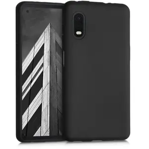 HTDMOBILES Coque pour Samsung Galaxy Xcover Pro - housse etui silicone gel fine + verre trempe - NOIR pas cher