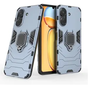 Comparateur de prix : HTDMOBILES Coque pour Xiaomi Redmi 13C / Poco C65 / Poco M6 5G - housse etui rigide anti choc + verre trempe - BLEU FONCE