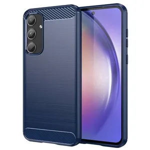 HTDMOBILES Coque pour Samsung Galaxy A55 5G - housse etui silicone gel carbone + ... pas cher